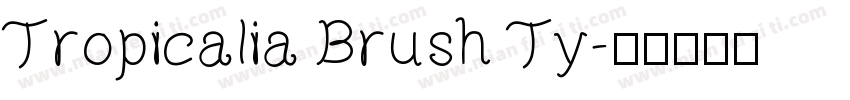 Tropicalia Brush Ty字体转换